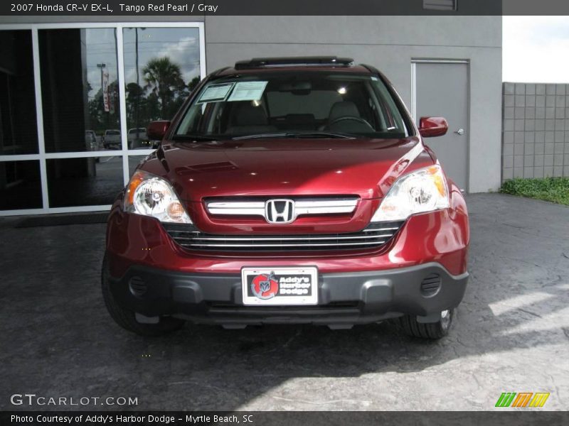 Tango Red Pearl / Gray 2007 Honda CR-V EX-L