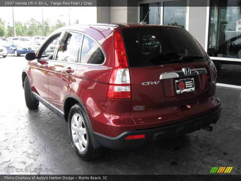 Tango Red Pearl / Gray 2007 Honda CR-V EX-L