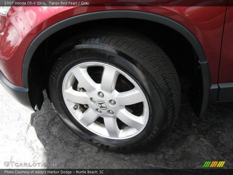 Tango Red Pearl / Gray 2007 Honda CR-V EX-L