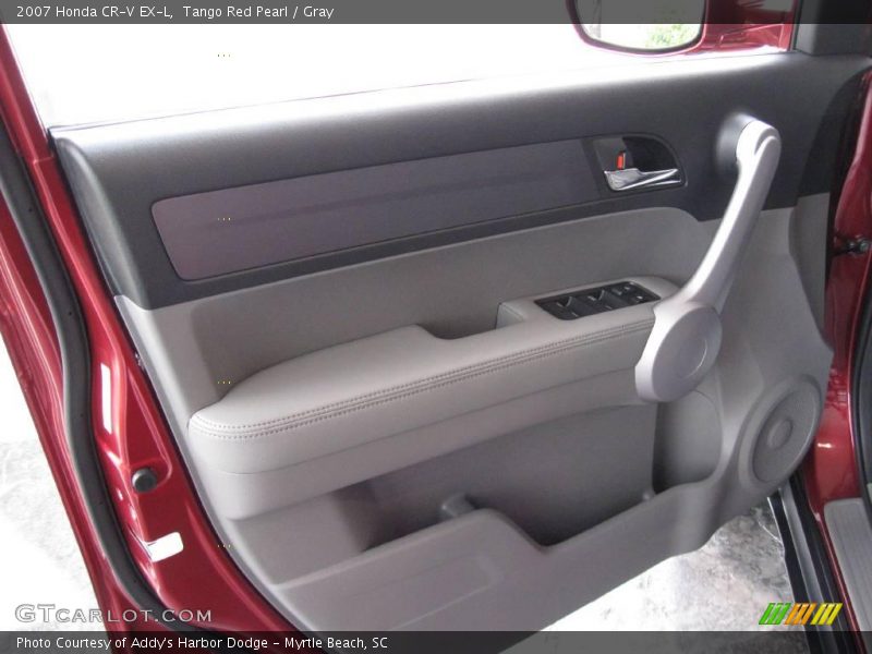 Tango Red Pearl / Gray 2007 Honda CR-V EX-L