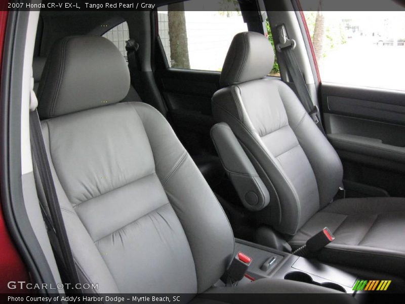 Tango Red Pearl / Gray 2007 Honda CR-V EX-L