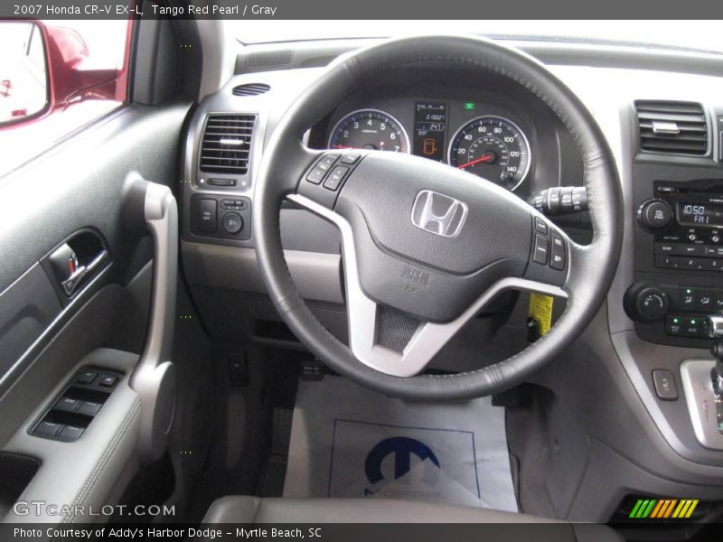 Tango Red Pearl / Gray 2007 Honda CR-V EX-L