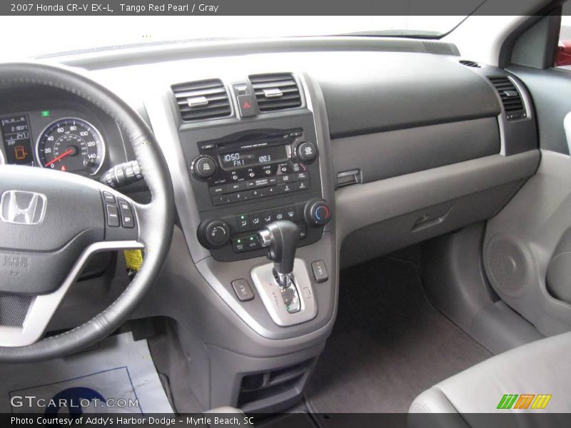 Tango Red Pearl / Gray 2007 Honda CR-V EX-L