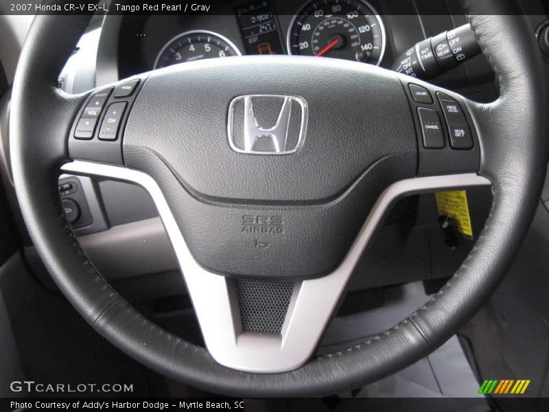 Tango Red Pearl / Gray 2007 Honda CR-V EX-L