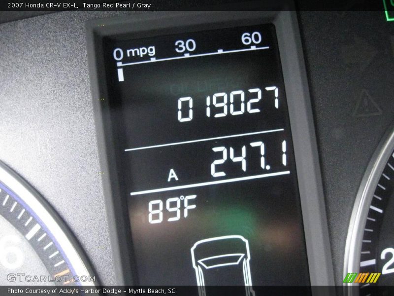Tango Red Pearl / Gray 2007 Honda CR-V EX-L