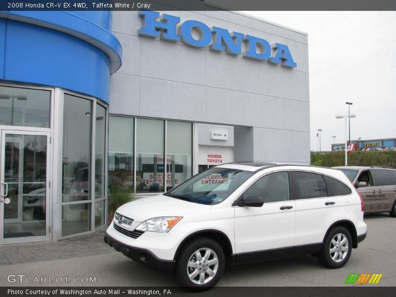 Taffeta White / Gray 2008 Honda CR-V EX 4WD