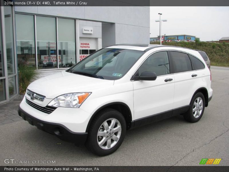 Taffeta White / Gray 2008 Honda CR-V EX 4WD