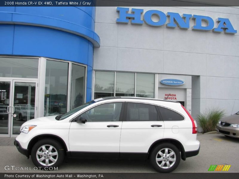 Taffeta White / Gray 2008 Honda CR-V EX 4WD