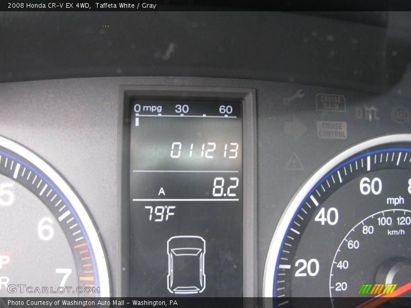 Taffeta White / Gray 2008 Honda CR-V EX 4WD