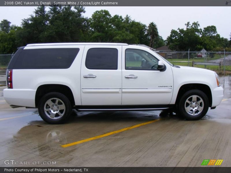 Summit White / Cocoa/Light Cashmere 2008 GMC Yukon XL Denali