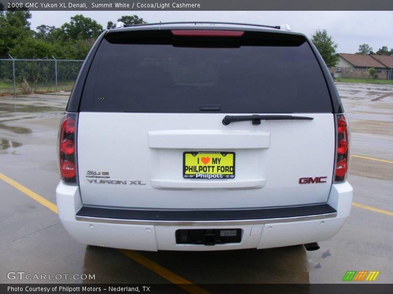 Summit White / Cocoa/Light Cashmere 2008 GMC Yukon XL Denali