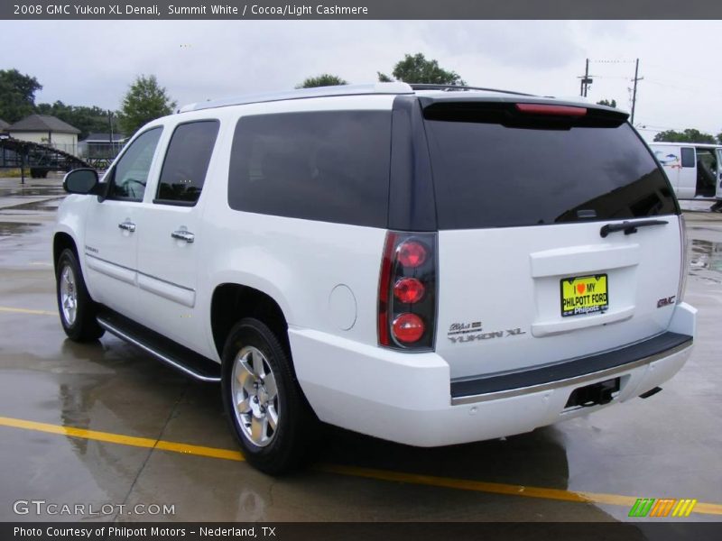 Summit White / Cocoa/Light Cashmere 2008 GMC Yukon XL Denali