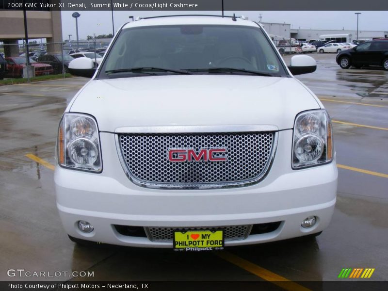 Summit White / Cocoa/Light Cashmere 2008 GMC Yukon XL Denali