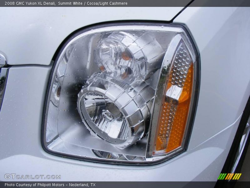 Summit White / Cocoa/Light Cashmere 2008 GMC Yukon XL Denali