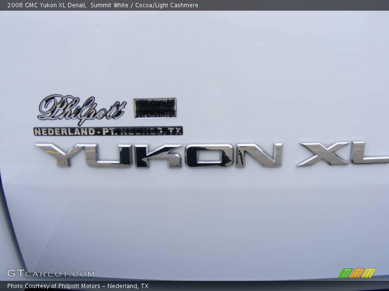Summit White / Cocoa/Light Cashmere 2008 GMC Yukon XL Denali
