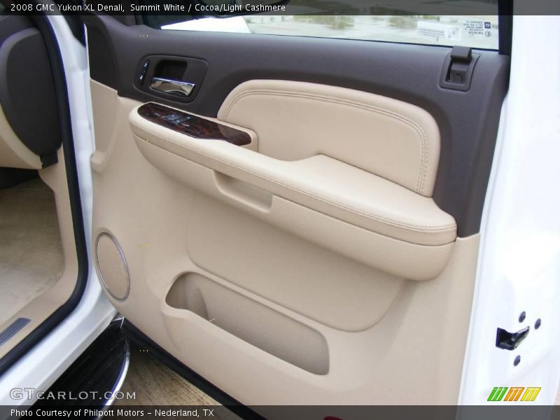 Summit White / Cocoa/Light Cashmere 2008 GMC Yukon XL Denali