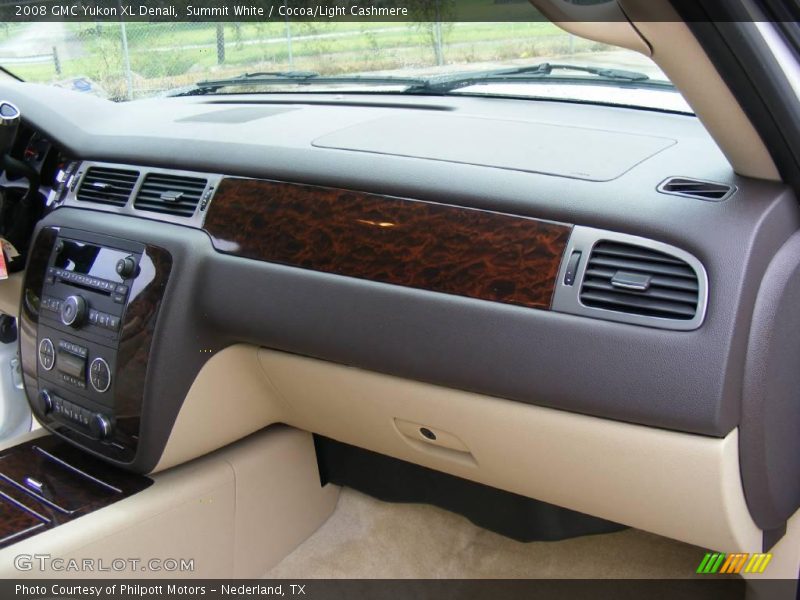 Summit White / Cocoa/Light Cashmere 2008 GMC Yukon XL Denali