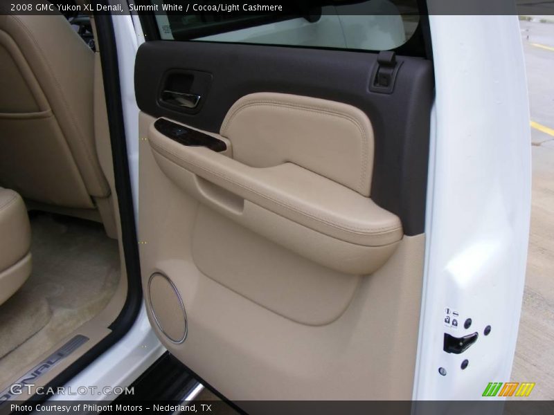 Summit White / Cocoa/Light Cashmere 2008 GMC Yukon XL Denali