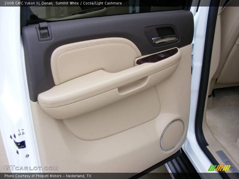 Summit White / Cocoa/Light Cashmere 2008 GMC Yukon XL Denali