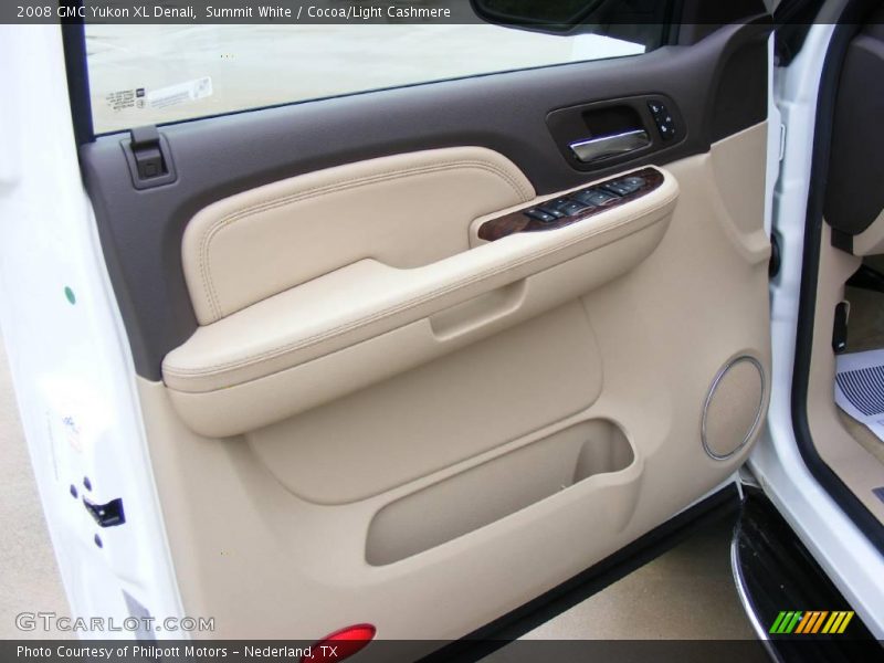 Summit White / Cocoa/Light Cashmere 2008 GMC Yukon XL Denali