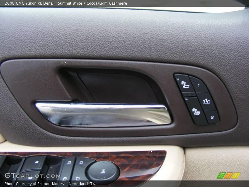 Summit White / Cocoa/Light Cashmere 2008 GMC Yukon XL Denali