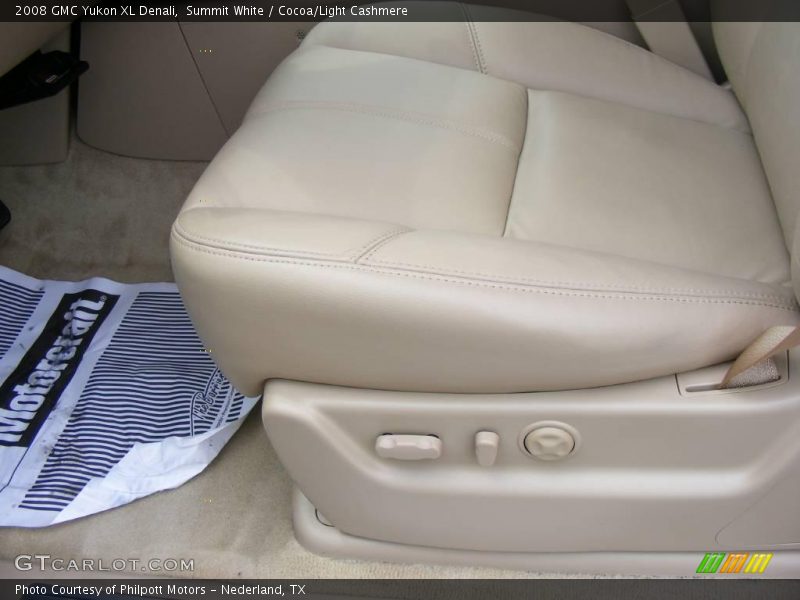 Summit White / Cocoa/Light Cashmere 2008 GMC Yukon XL Denali
