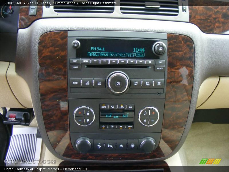 Summit White / Cocoa/Light Cashmere 2008 GMC Yukon XL Denali