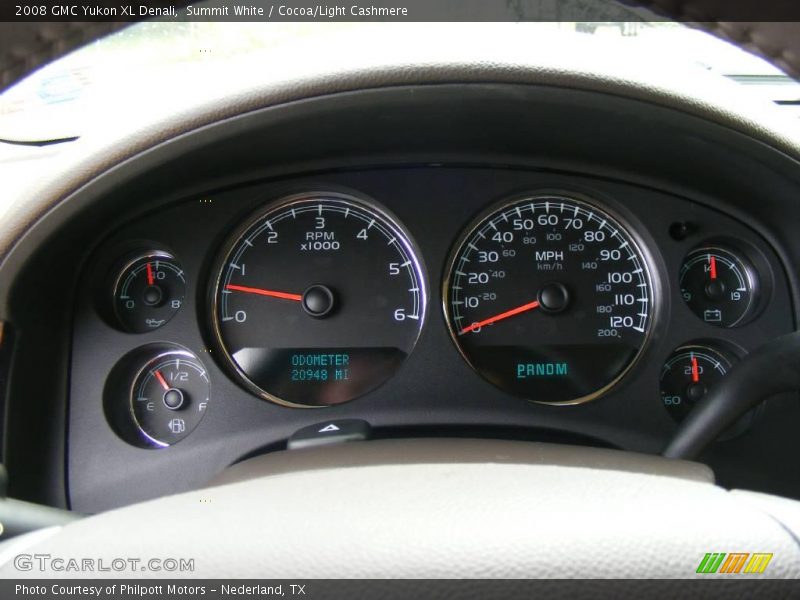 Summit White / Cocoa/Light Cashmere 2008 GMC Yukon XL Denali
