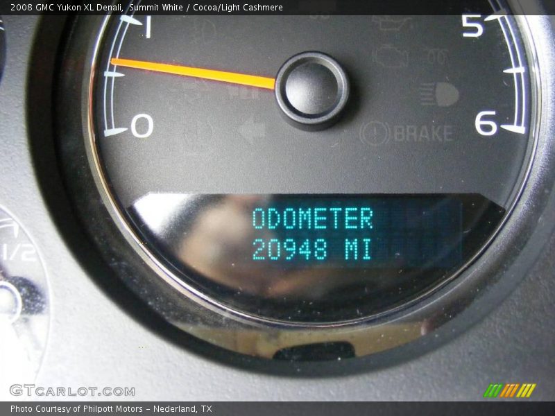 Summit White / Cocoa/Light Cashmere 2008 GMC Yukon XL Denali