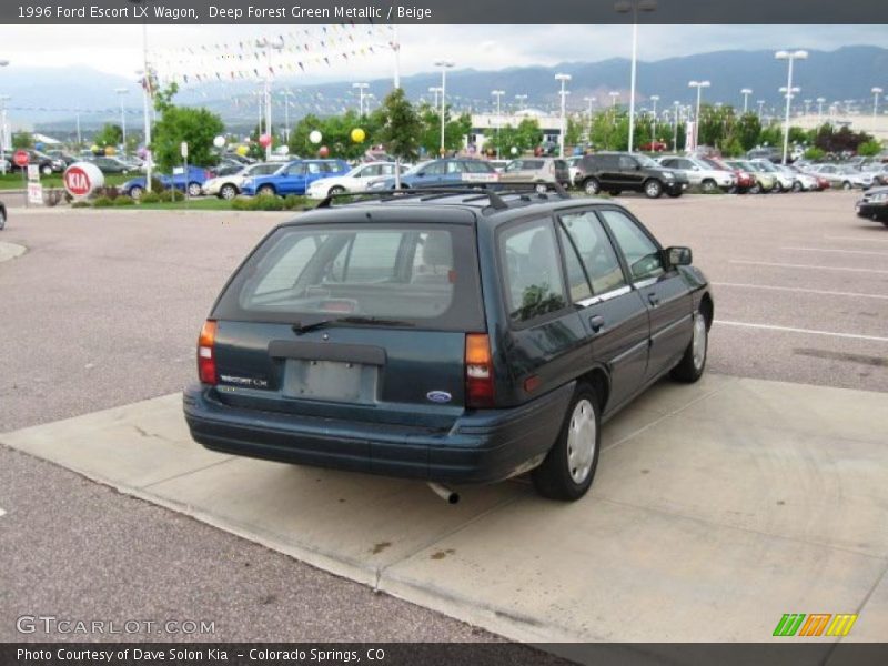 Deep Forest Green Metallic / Beige 1996 Ford Escort LX Wagon