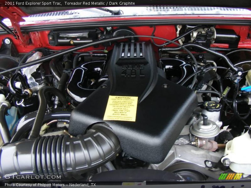 Toreador Red Metallic / Dark Graphite 2001 Ford Explorer Sport Trac