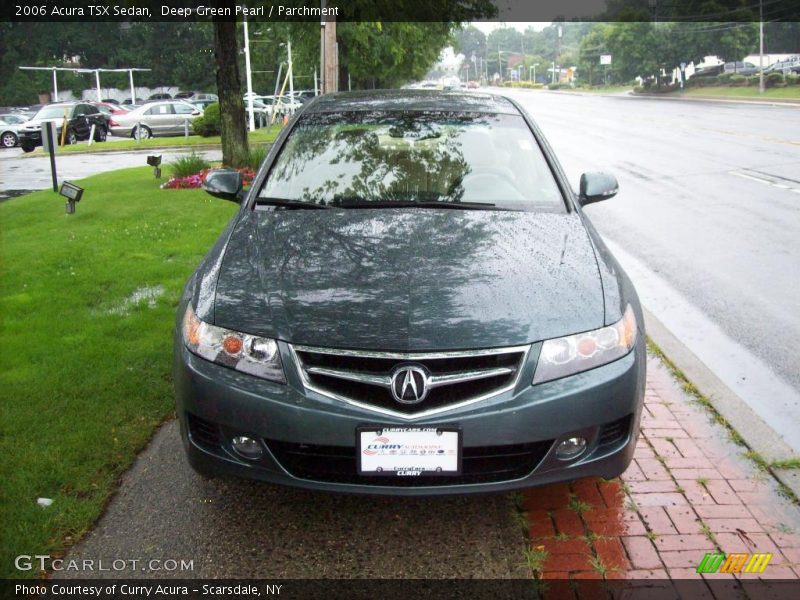 Deep Green Pearl / Parchment 2006 Acura TSX Sedan