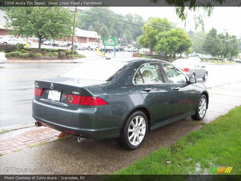 Deep Green Pearl / Parchment 2006 Acura TSX Sedan