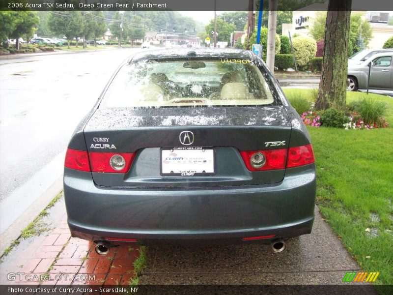 Deep Green Pearl / Parchment 2006 Acura TSX Sedan
