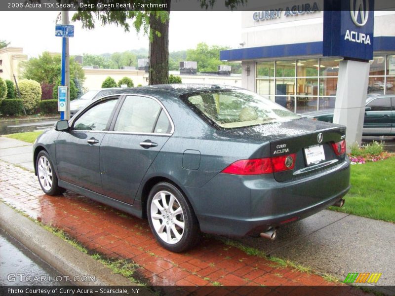 Deep Green Pearl / Parchment 2006 Acura TSX Sedan