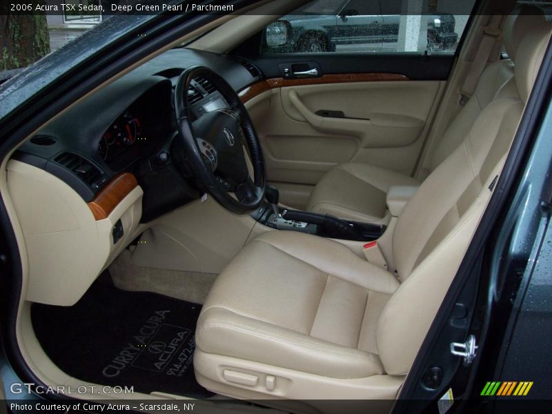 Deep Green Pearl / Parchment 2006 Acura TSX Sedan