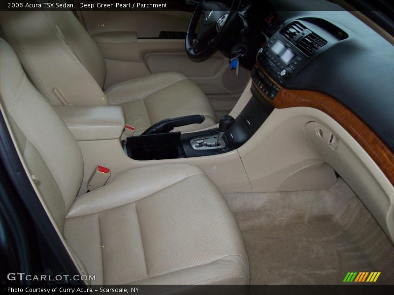 Deep Green Pearl / Parchment 2006 Acura TSX Sedan