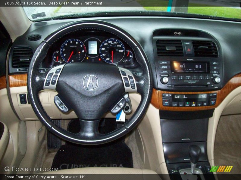 Deep Green Pearl / Parchment 2006 Acura TSX Sedan