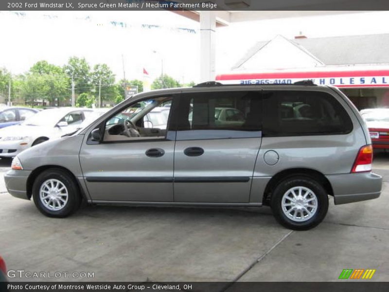 Spruce Green Metallic / Medium Parchment Beige 2002 Ford Windstar LX