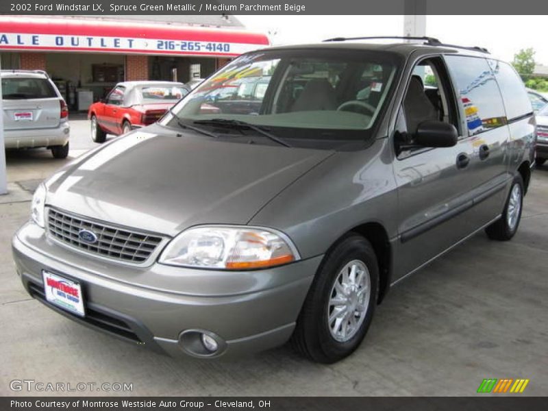 Spruce Green Metallic / Medium Parchment Beige 2002 Ford Windstar LX