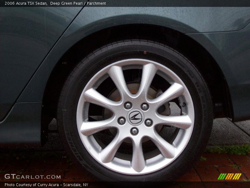 Deep Green Pearl / Parchment 2006 Acura TSX Sedan