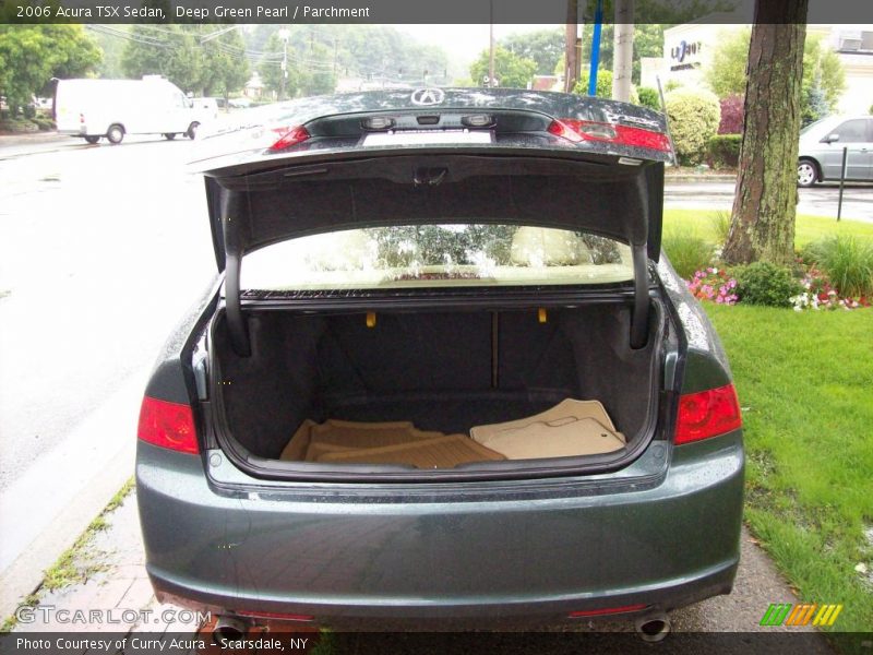Deep Green Pearl / Parchment 2006 Acura TSX Sedan