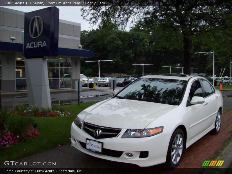 Premium White Pearl / Ebony Black 2006 Acura TSX Sedan