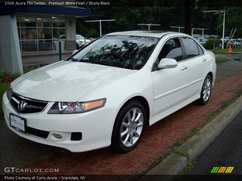 Premium White Pearl / Ebony Black 2006 Acura TSX Sedan
