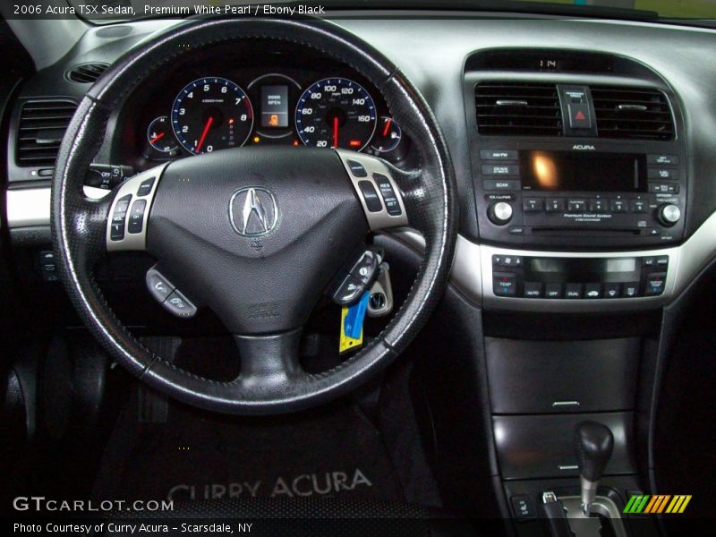 Premium White Pearl / Ebony Black 2006 Acura TSX Sedan