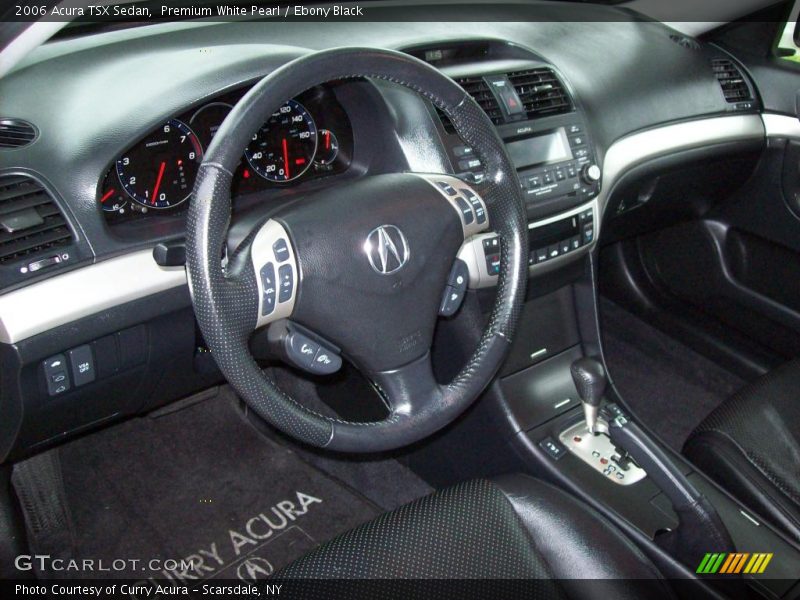 Premium White Pearl / Ebony Black 2006 Acura TSX Sedan