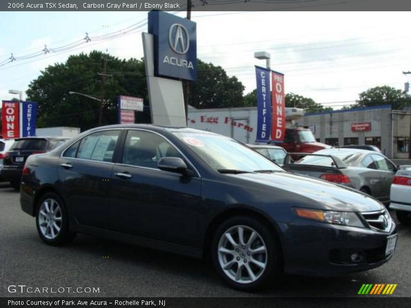 Carbon Gray Pearl / Ebony Black 2006 Acura TSX Sedan