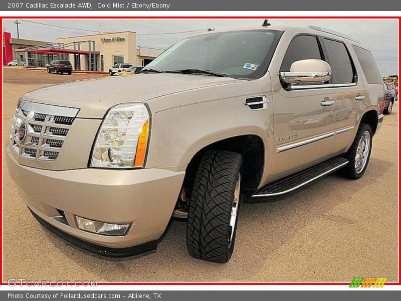 Gold Mist / Ebony/Ebony 2007 Cadillac Escalade AWD