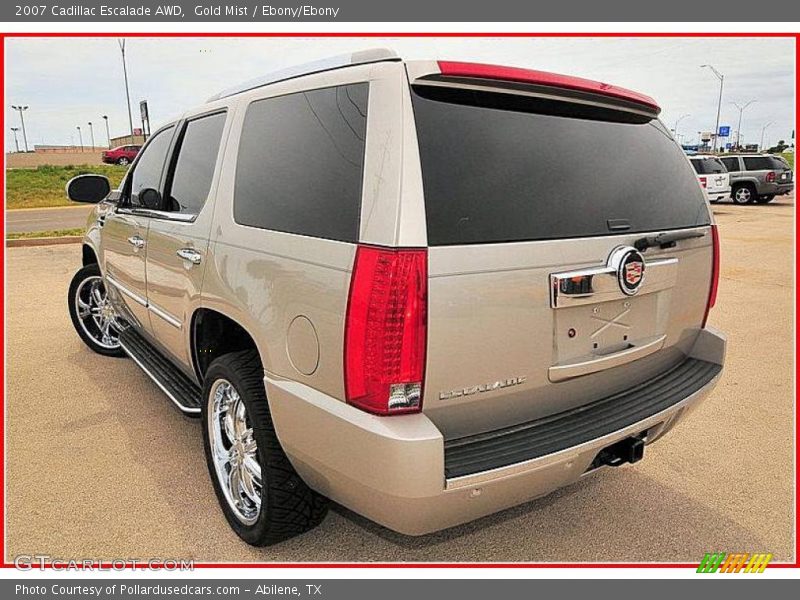 Gold Mist / Ebony/Ebony 2007 Cadillac Escalade AWD