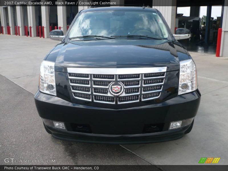 Black Raven / Cocoa/Light Cashmere 2007 Cadillac Escalade AWD